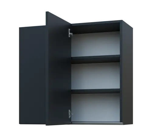 MHHR - 8 horní skříňka, 1-dveřová, rohová, levá, 730x800x300, antracit