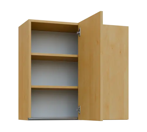 MHHR - 8 horní skříňka, 1-dveřová, rohová, pravá, 730x800x300, javor horský