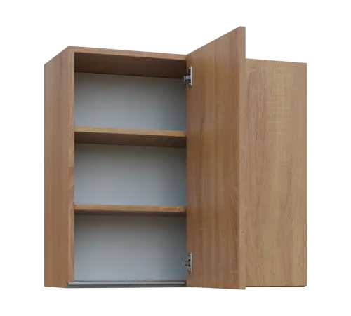MHHR - 8 horní skříňka, 1-dveřová, rohová, pravá, 730x800x300, dub bardolino