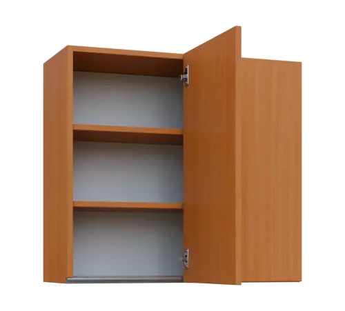 MHHR - 8 horní skříňka, 1-dveřová, rohová, pravá, 730x800x300, buk royal