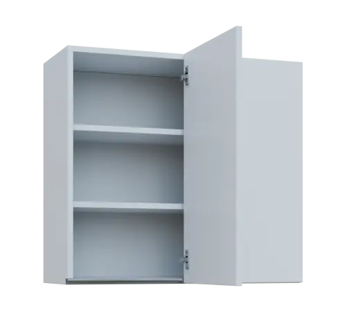 MHHR - 8 horní skříňka, 1-dveřová, rohová, pravá, 730x800x300, bílá