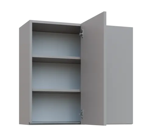 MHHR - 8 horní skříňka, 1-dveřová, rohová, pravá, 730x800x300, šedá