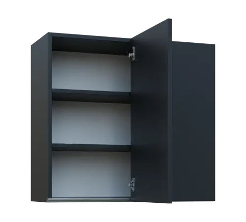 MHHR - 8 horní skříňka, 1-dveřová, rohová, pravá, 730x800x300, antracit