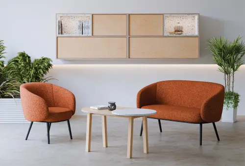 ECO 21 kontejner, 2 zásuvky nízké, 1 vysoká, deska 18 mm, 710x350x500, překližka bříza