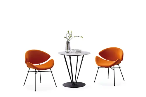 SHELL, konferenční židle, látka žlutá