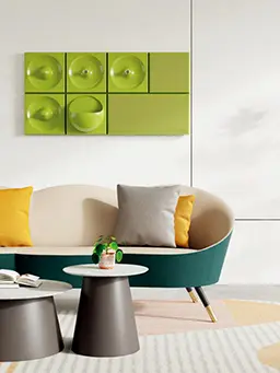 CONY 70, konferenční stolek, pr.700 x 390, deska mramor bílý, podnož kov hnědý