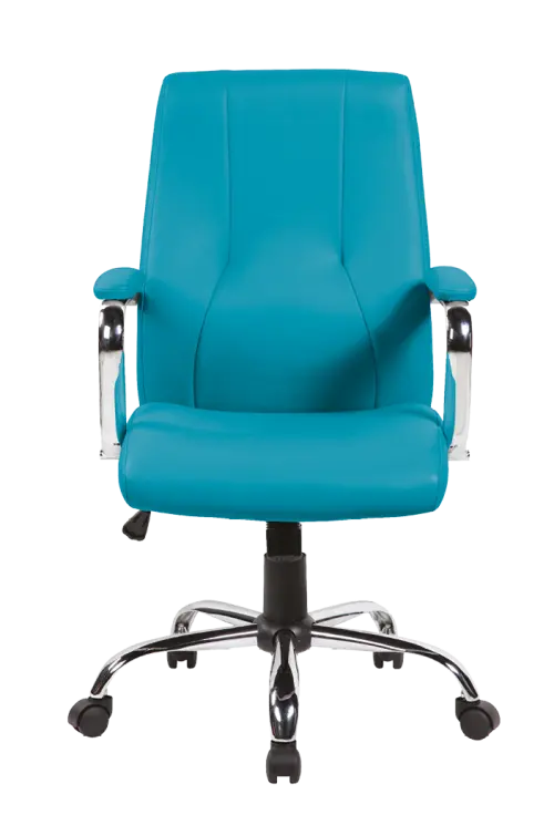 ELENA židle kancelářská, ekokůže tyrkysová