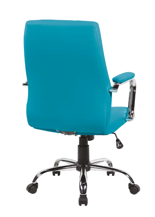 ELENA židle kancelářská, ekokůže tyrkysová
