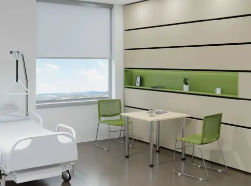 LILY židle konferenční, nohy chrom, plast bílý, 3+1 ZDARMA