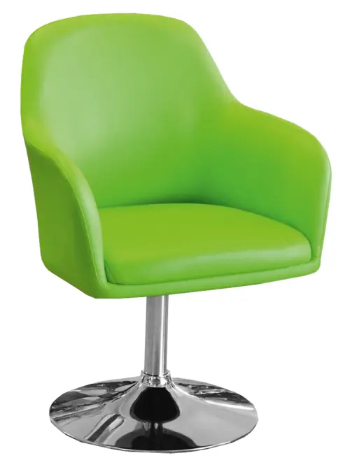SOFIA jednokřeslo, noha chrom, ekokůže zelená, 3+1 ZDARMA