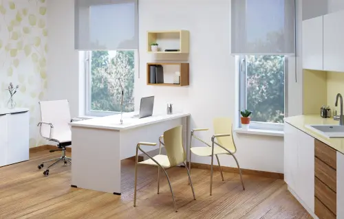 ASTRID CR židle konferenční s područkami, kostra chromová, plast krémový, 3+1 ZDARMA