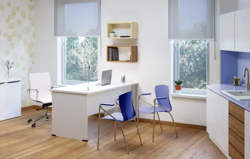 ASTRID CR židle konferenční s područkami, kostra chromová, plast tmavě modrý, 3+1 ZDARMA