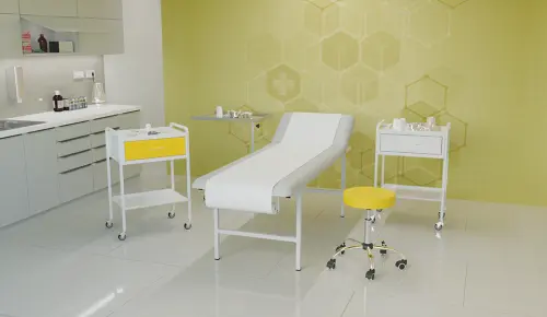 OV - 42 vozík 2-zásuvkový, mobilní, bílý/béžový