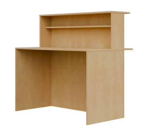 RE REC - 1200 recepce, 1150x1200x718, bříza světlá