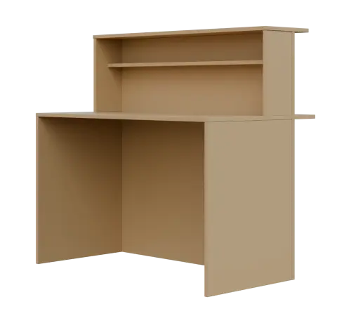 RE REC - 1200 recepce, 1150x1200x718, pískově žlutá