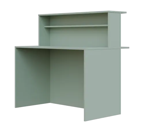 RE REC - 1200 recepce, 1150x1200x718, pastelově zelená