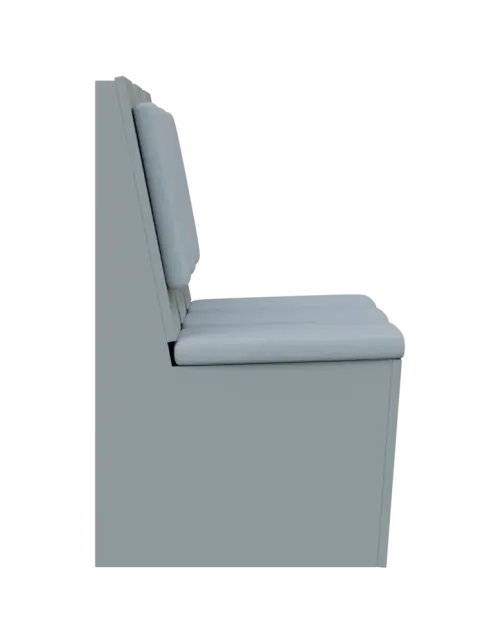 RE LAV - 1900 lavice do čekárny, 3-sedák, 1000x1900x435, šedá, koženka SA 3 - světle šedá