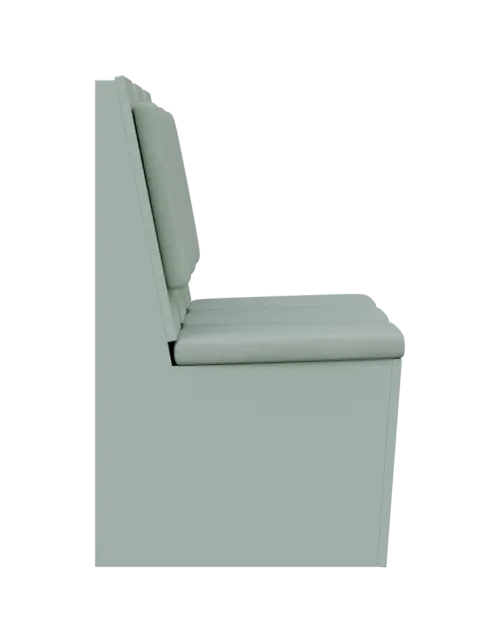 RE LAV - 1900 lavice do čekárny, 3-sedák, 1000x1900x435, pastelově zelená, koženka Z 2 - zelinkavá