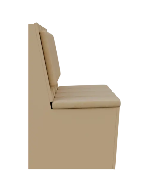 RE LAV - 2600 lavice do čekárny, 4-sedák, 1000x2600x435, pískově žlutá, koženka Z 01 - žlutá