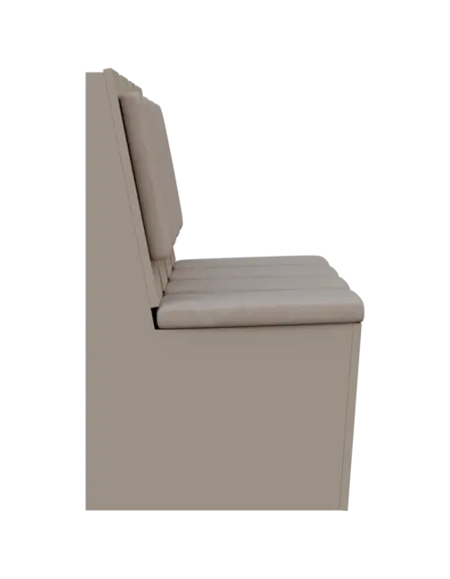 RE LAV - 2600 lavice do čekárny, 4-sedák, 1000x2600x435, pískově béžová, koženka BE 5 - krémová