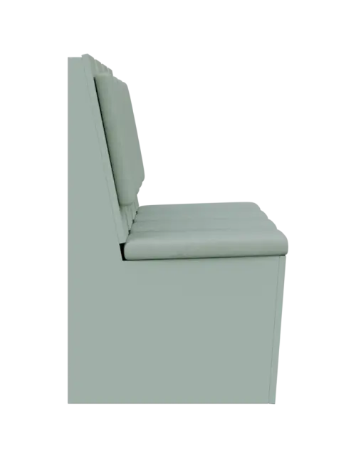 RE LAV - 2600 lavice do čekárny, 4-sedák, 1000x2600x435, pastelově zelená, koženka Z 2 - zelinkavá