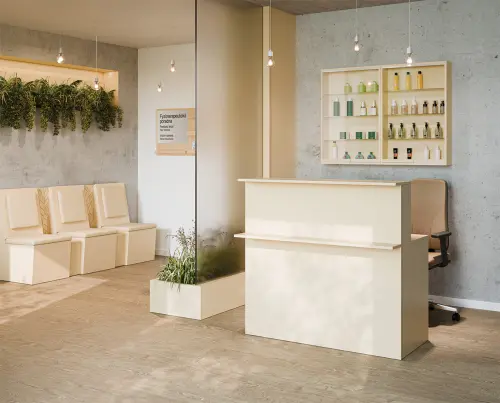 RE DS - 300 dětské sezení, 300x300x300, pískově žlutá