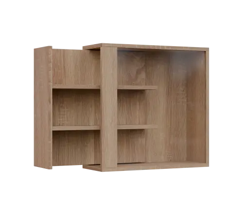 RE VTB - 200 vitrína s bočním výsuvem, 600x600x200, dub bardolino