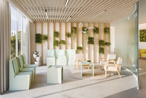 RE VTB - 350 vitrína s bočním výsuvem, 600x600x350, pískově béžová