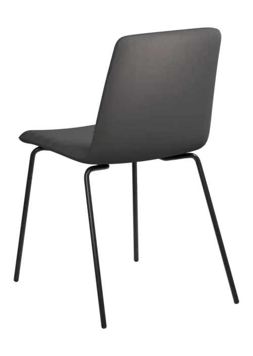 ARCA MEET BLACK, židle konferenční, látka šedá