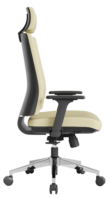 ARIA, židle kancelářská, kříž chrom, MEDI ML krémová