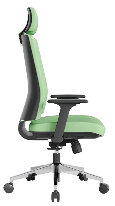 ARIA, židle kancelářská, kříž chrom, MEDI ML zelinkavá