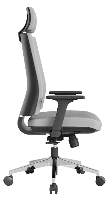 ARIA, židle kancelářská, kříž chrom, MEDI ML světle šedá