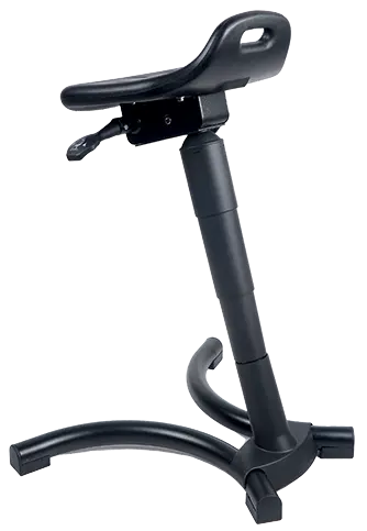 Work & Sit 04, podpěrná stolička, PUR černá