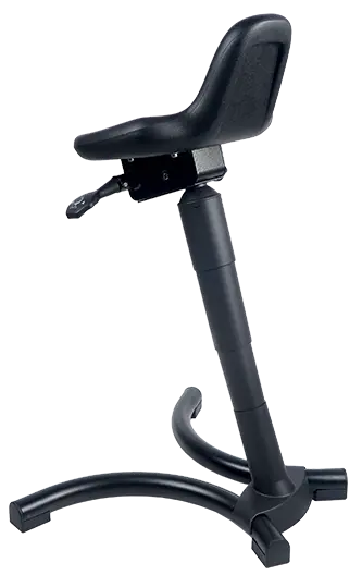 Work & Sit 05, podpěrná stolička, PUR černá