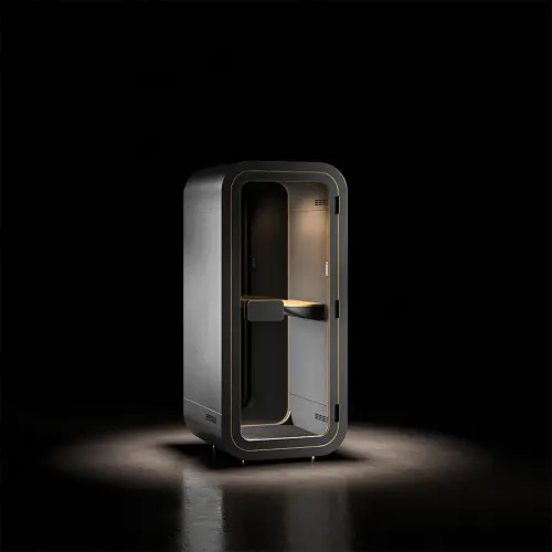 ACOUSTIC SPACE 100, akustický box 2200x1000x990 mm, černá/černá