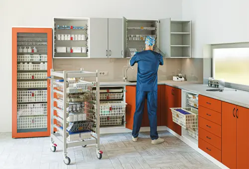 MBHVV - 65D horní skříňka boxová, 2 výklopy, 770x654x440, korpus bílý, výklopy javor horský