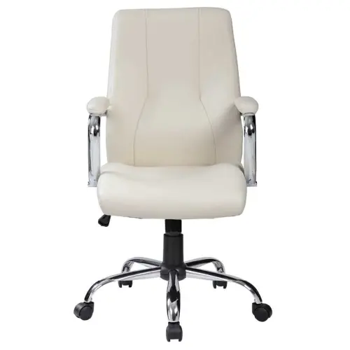 ELENA židle kancelářská, ekokůže krémová