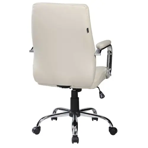 ELENA židle kancelářská, ekokůže krémová