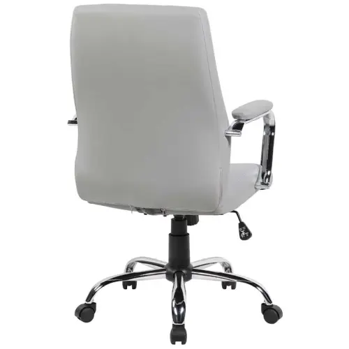 ELENA židle kancelářská, ekokůže šedá