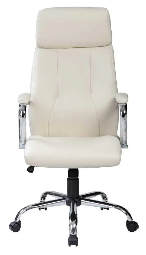 DESTINY židle kancelářská, ekokůže krémová