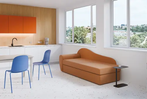 MATYLDA rošt, válenda celočalouněná, provedení levé, koženka BE 5 béžová