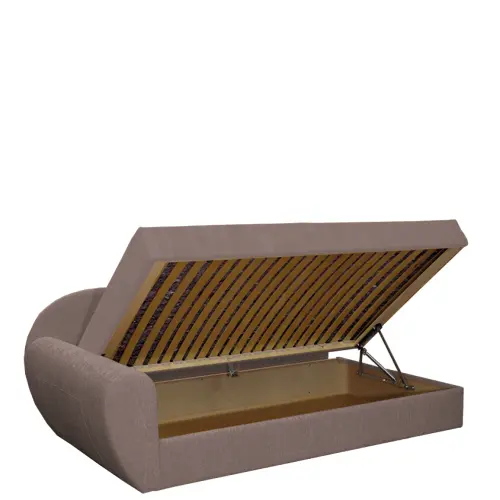 MATYLDA rošt, válenda celočalouněná, provedení levé, koženka P2 cihlová