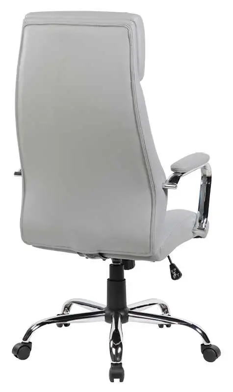 DESTINY židle kancelářská, ekokůže šedá