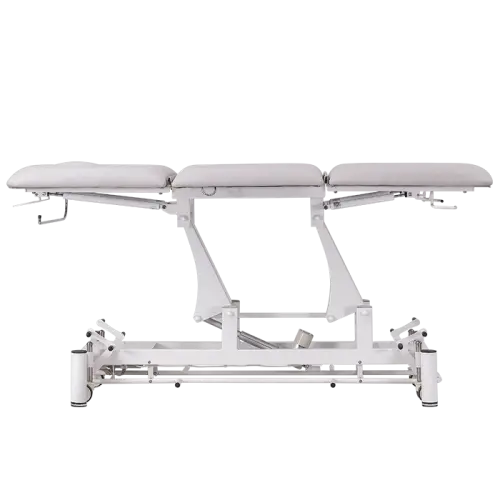 FYZIO 3, lehátko vyšetřovací zdravotní, ovladání nožním rámem, 3-segmentové, elektricky stavitelné, barva Medi SK světle šedá