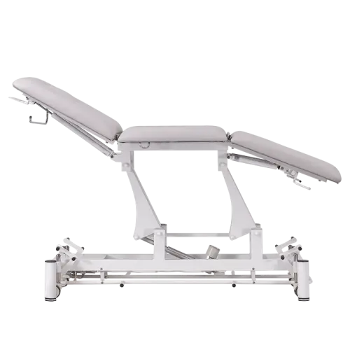 FYZIO 3, lehátko vyšetřovací zdravotní, ovladání nožním rámem, 3-segmentové, elektricky stavitelné, barva Medi SK světle šedá