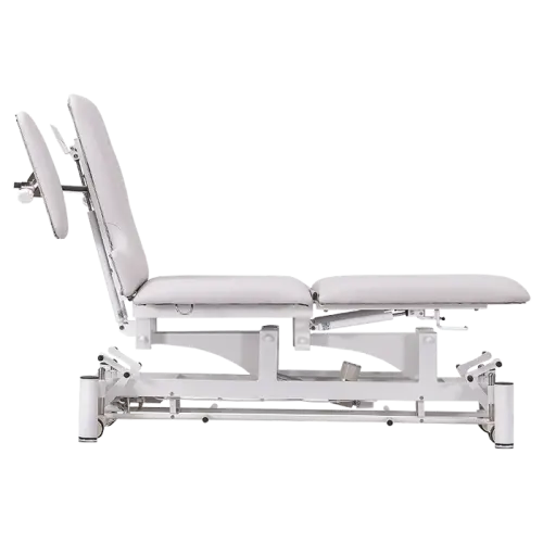 FYZIO 5, lehátko vyšetřovací zdravotní, ovladání nožním rámem, 5-segmentové, elektricky stavitelné, barva Medi SK světle šedá