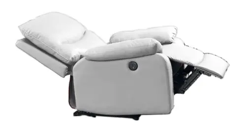 TEXAS polohovací křeslo, ekokůže šedá