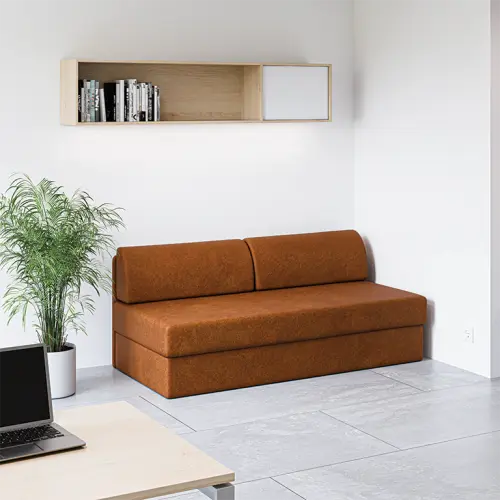 MARIANA S OPĚRKOU rošt, válenda celočalouněná, látka BEST 10 - látka cihlová