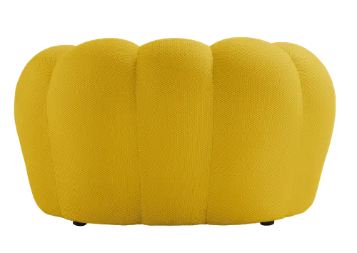 BUBBLES - 1, pohovka 1-místná, látka žlutá