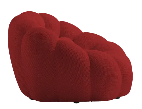 BUBBLES - 1, pohovka 1-místná, látka červená